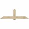 Ekena Millwork Eugene Rough Sawn Timber Gable Bracket, Douglas Fir, 72"W x 24"H x 2"D x 6"F, 8/12 Pitch GBW072X24X0206EUG00RDF - alternate 1